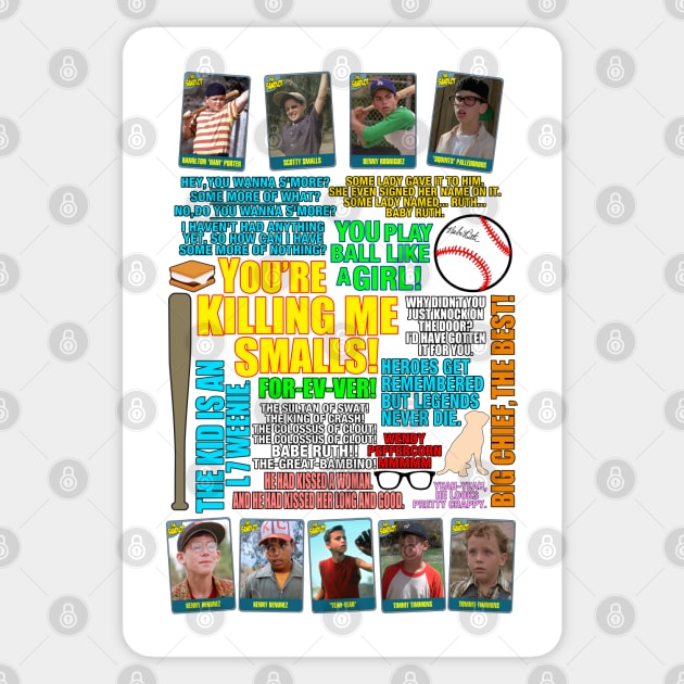 The Sandlot Team Quotes Sticker by CoolDojoBro